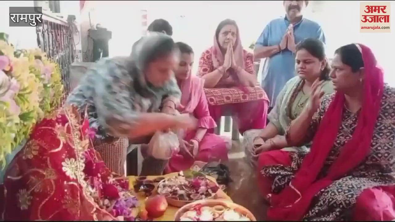 VIDEO : Worship of Brahmacharini form in temples, queues kept coming in goddess temples of Rampur