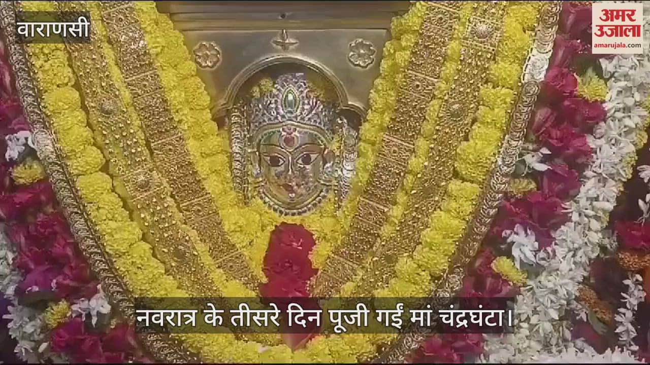 VIDEO : Worship of Mother Chandraghanta on the third day of Navratri