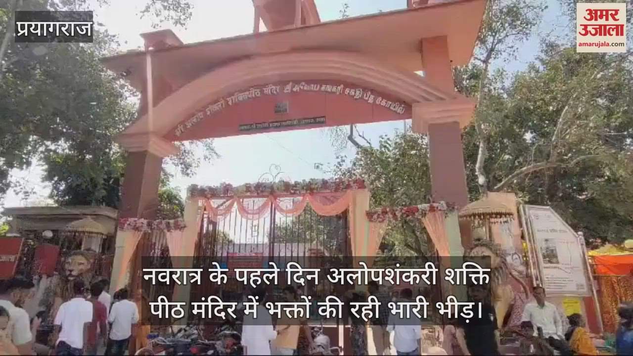 VIDEO : great festival of worship of Adishakti started with the installation of Kalash, long queues of devotees formed in the temples.