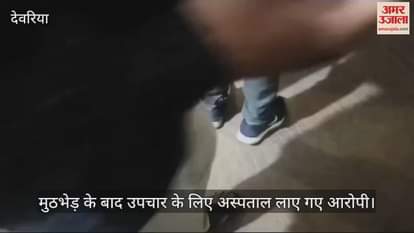 VIDEO : Police encounter with those accused of molesting girl students in Deoria, two shot in the leg