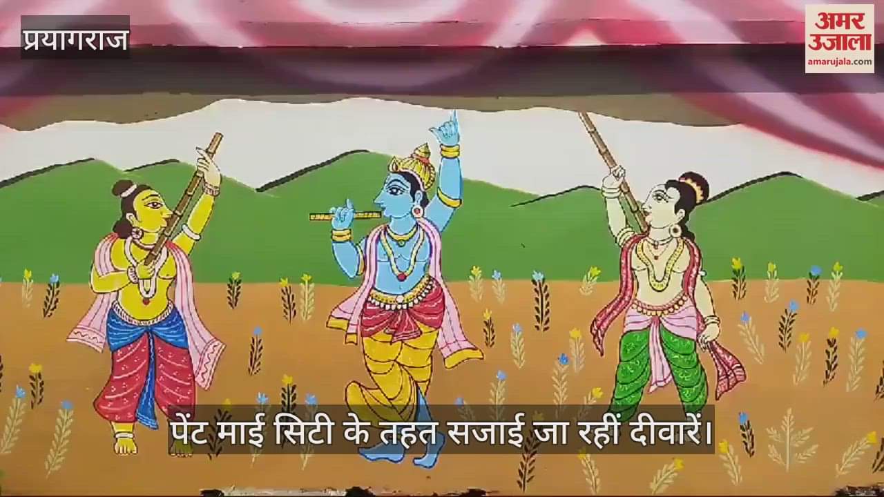 VIDEO : In view of Maha Kumbh, the work of decorating the city started, Paint My City increased the glow