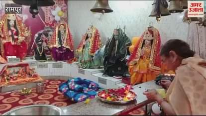 VIDEO : Mother, please fulfill my wishes, I will distribute halwa, crowd of devotees in temples, bells ringing