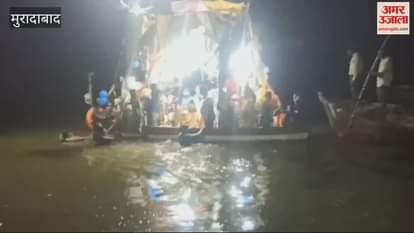 VIDEO : Prabhu had to cross Ganges and boarded Kewat boat, Kewat dialogue staged on Ramganga river