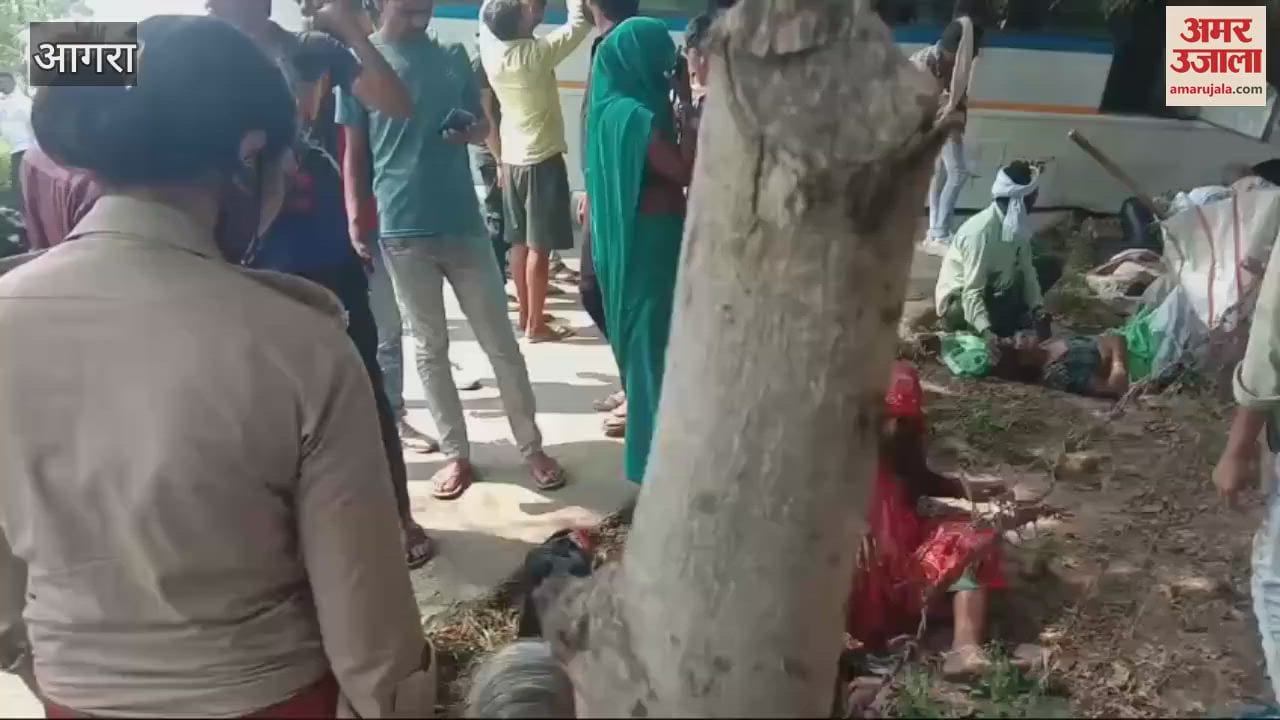 VIDEO : बाह में रोडवेज और निजी बस में भीषण टक्कर, मची-चीख पुकार; दो दर्जन से अधिक यात्री घायल