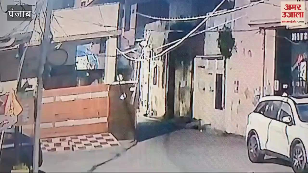 VIDEO : bag full of firecrackers caught fire in Hoshiarpur