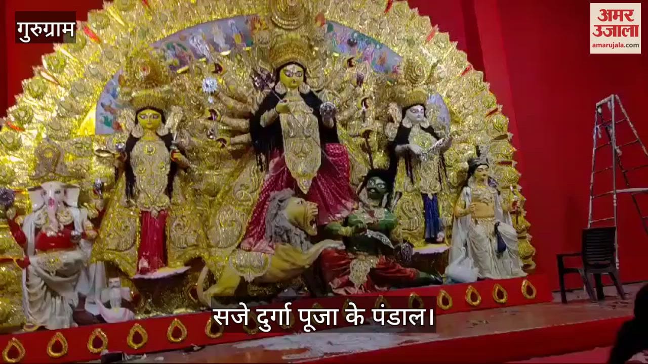 VIDEO : Durga Puja pandals decorated in Gurugram