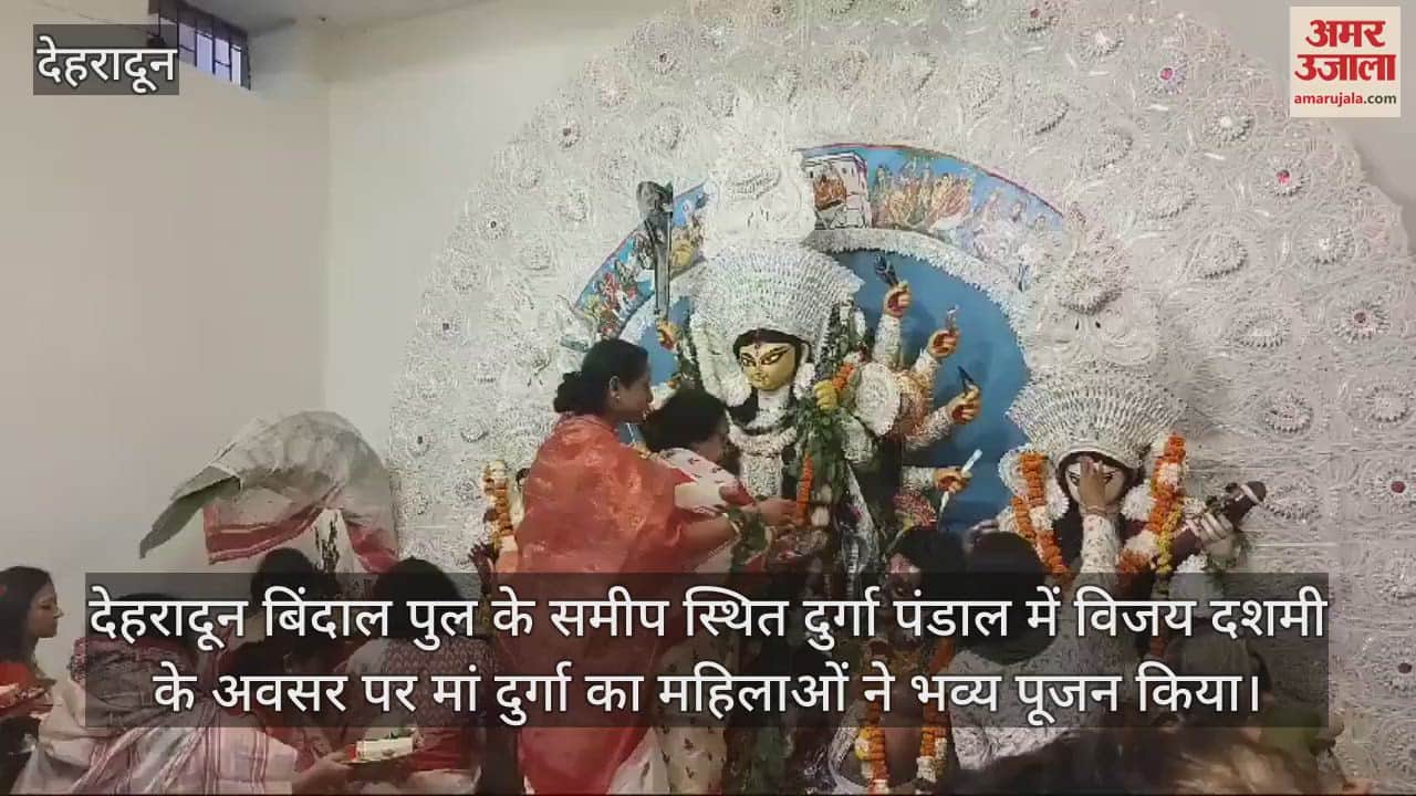 VIDEO : Durga Pandal Vijay Dashami women performed grand worship of Maa Durga
