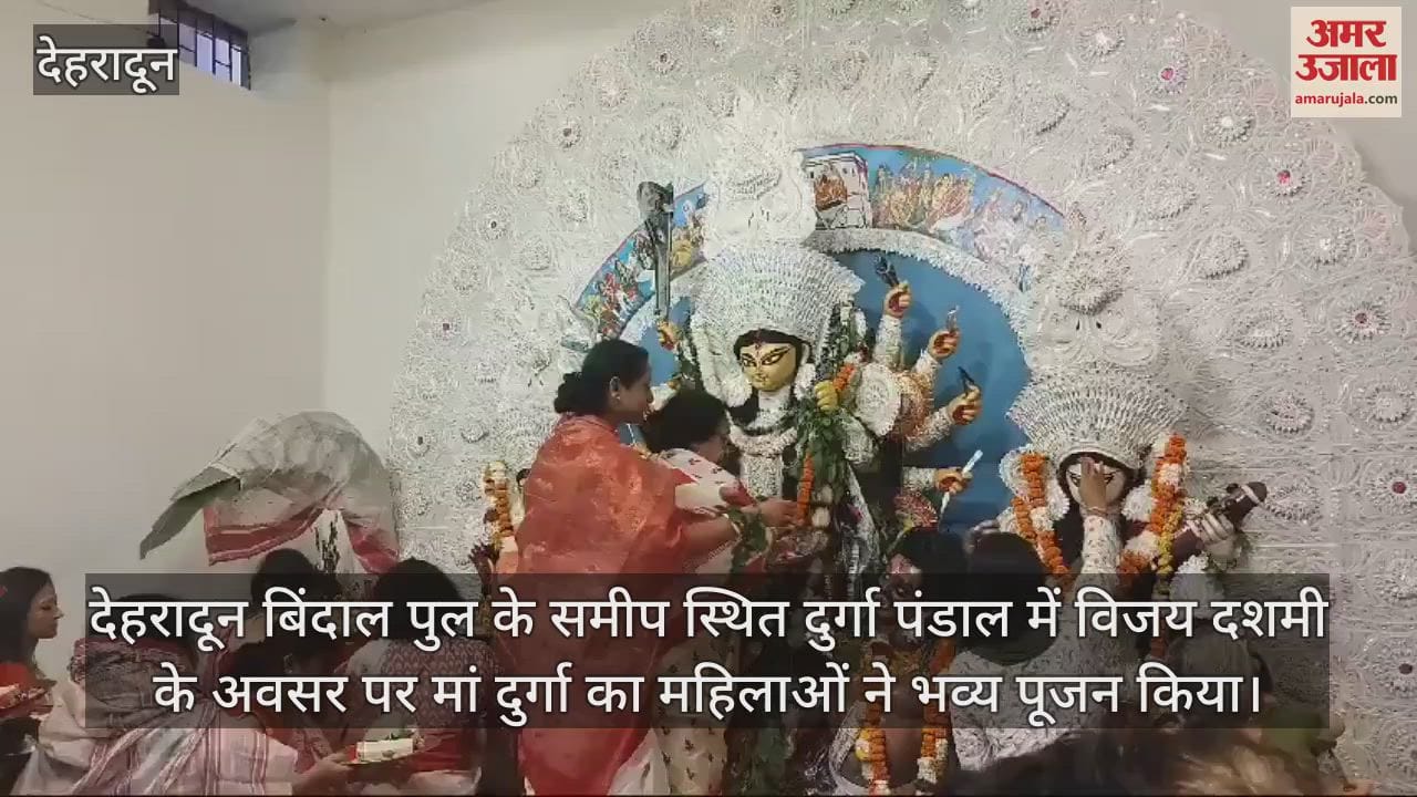 VIDEO : Durga Pandal Vijay Dashami women performed grand worship of Maa Durga