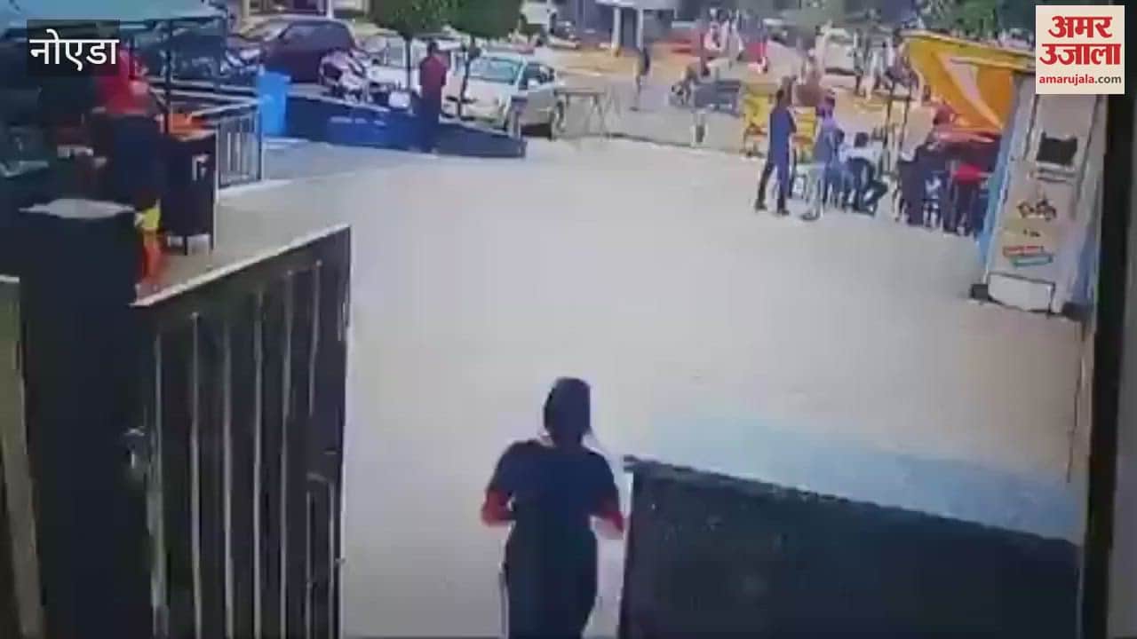 VIDEO : ग्रेनो की ग्रीन आर्क सोसाइटी में पति के साथ मिलकर महिला ने शख्स के साथ की मारपीट