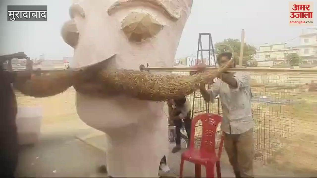 VIDEO : Suleman and his family from Meerut are preparing effigies of Ravana in Moradabad
