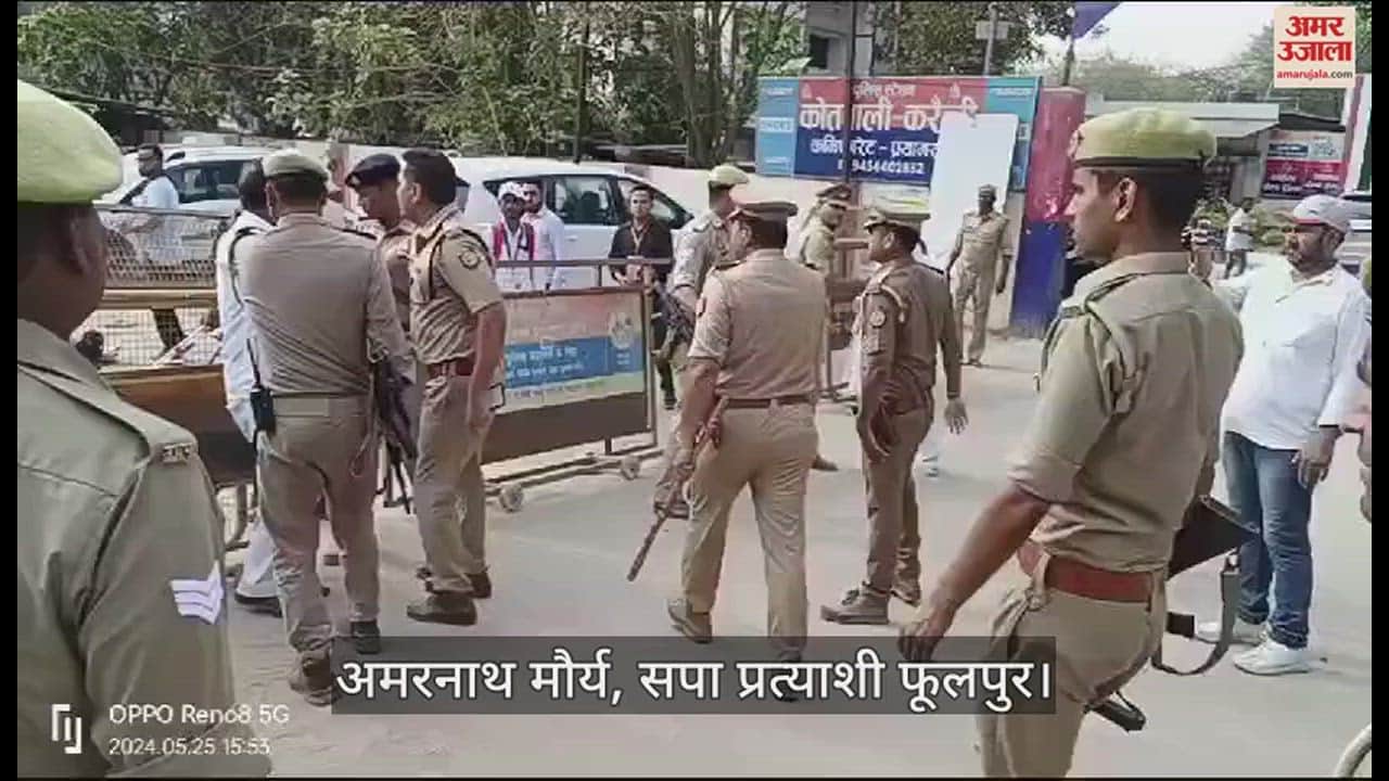 VIDEO : Accused of stopping Muslim voters, SP candidate has sharp clash with police