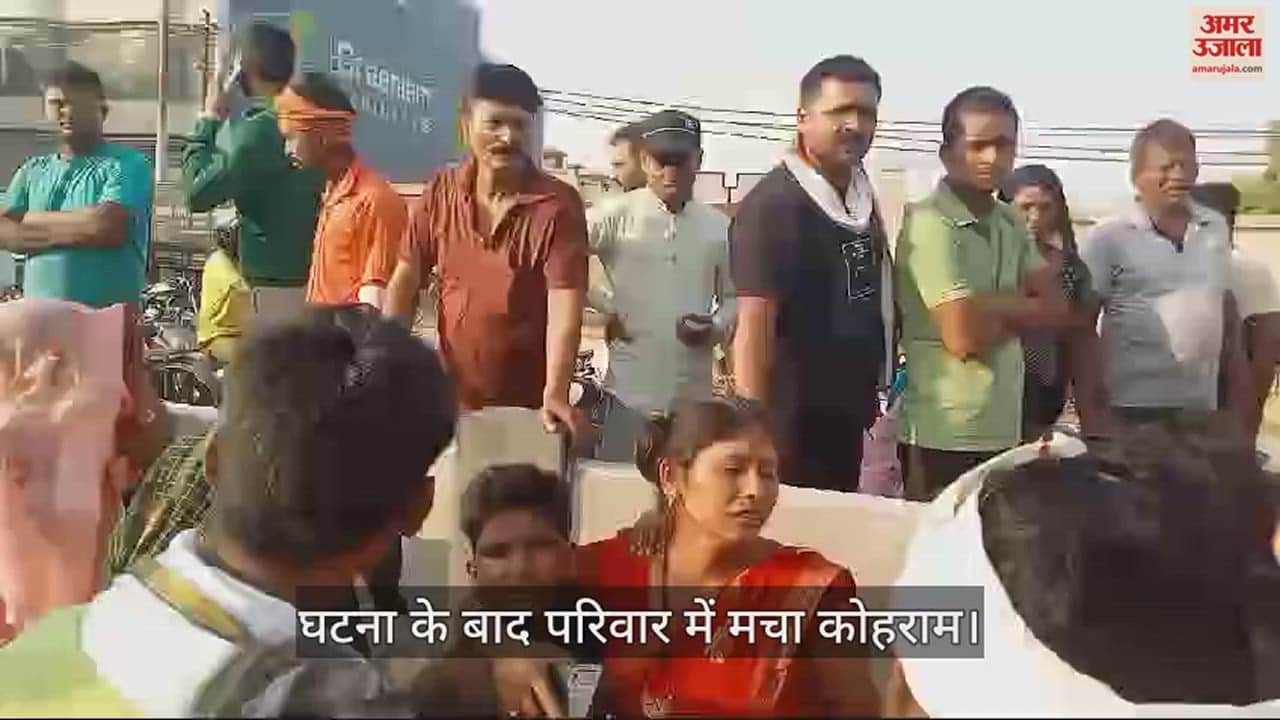 VIDEO : Woman died in road accident after hit by truck brother and son injured in varanasi