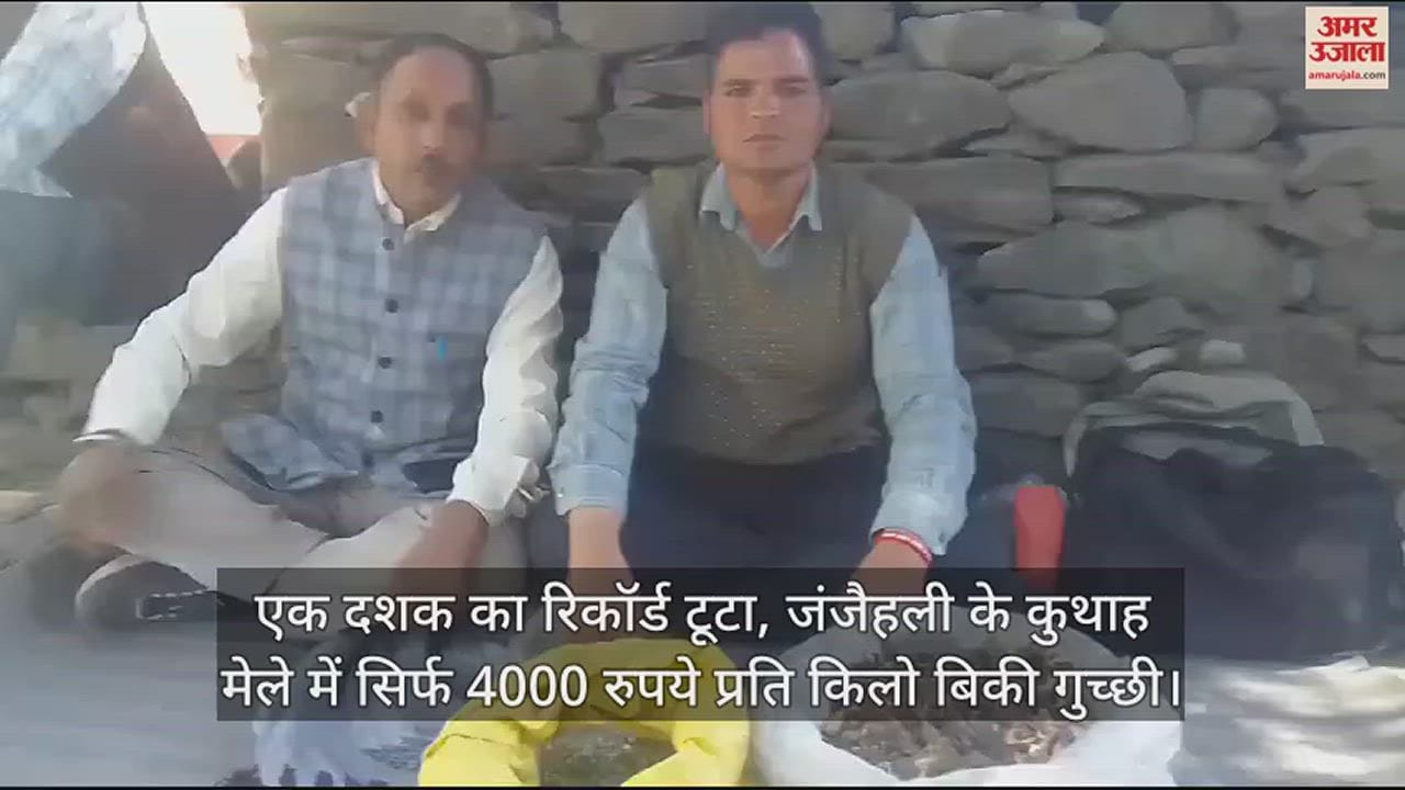 VIDEO : A decade's record broken, Gucchi sold at Rs 4000 per kg in Kuthah fair of Janjheli