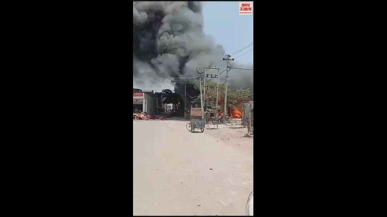 VIDEO : Fire in furniture market of Baltana