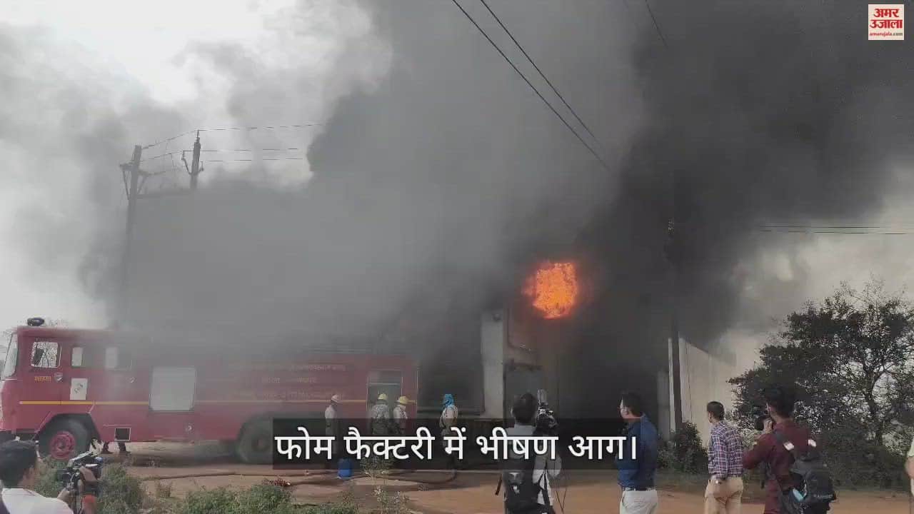 VIDEO : रायपुर के फोम फैक्टरी में लगी भीषण आग: दो महिला कर्मचारियों की मौत की खबर
