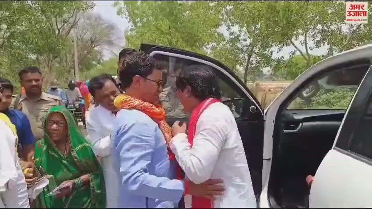 VIDEO : Lok Sabha Election Dinesh lal yadav nirahua and vijay lal yadav meet in azamgarh fired political arrows