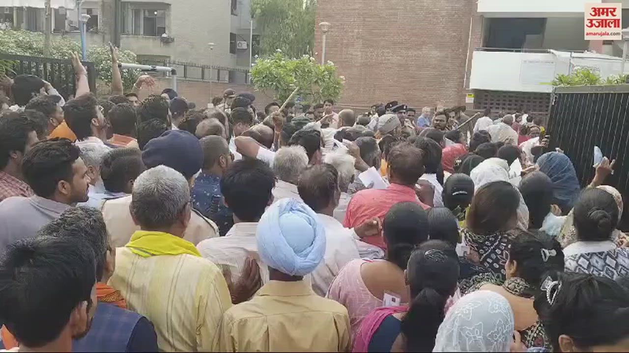 VIDEO : commotion in Dhanas Purnavas Colony of Chandigarh
