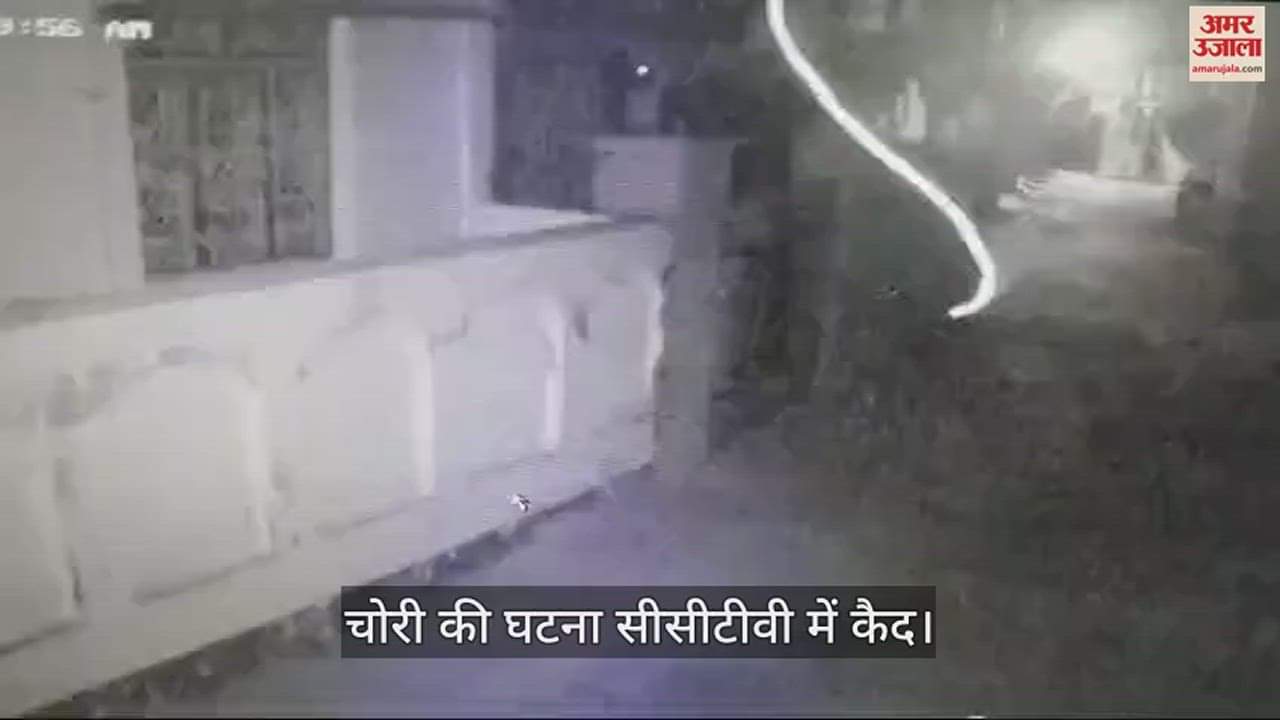 VIDEO : Pratapgarh: Horrific theft of Rs 25 lakh including Rs 3 lakh cash, incident captured in CCTV
