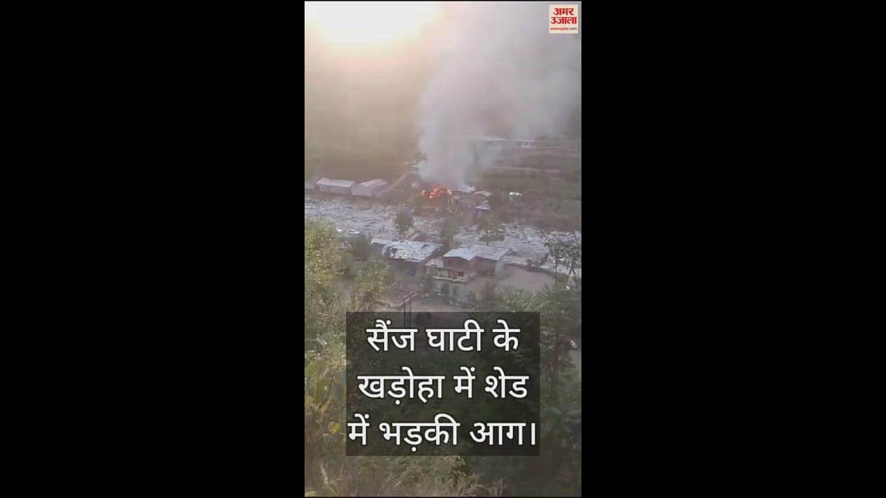VIDEO : Fire broke out in a shed in Khadoha of Sainj Valley