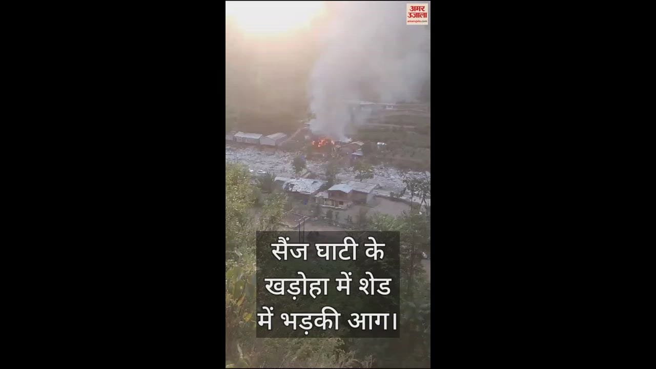 VIDEO : Fire broke out in a shed in Khadoha of Sainj Valley