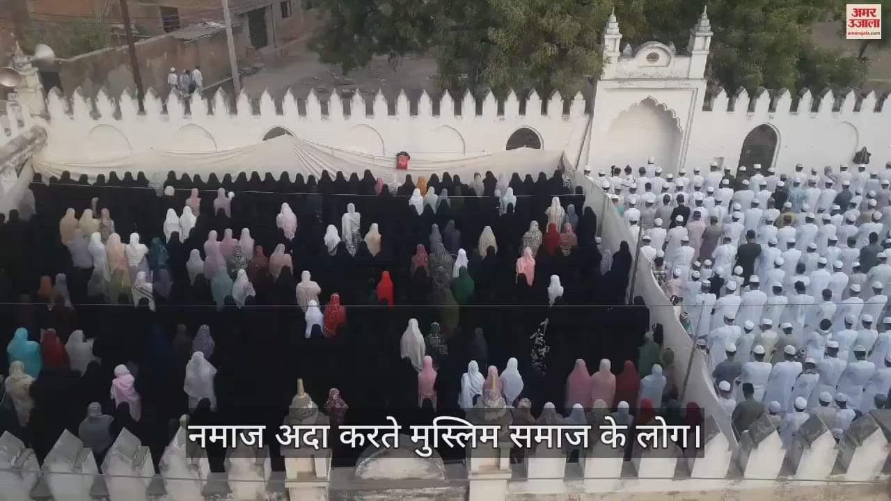 VIDEO : Eid-ul-Azha festival celebrated people congratulating each other after offering prayers