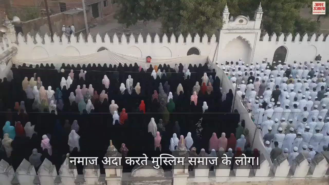 VIDEO : Eid-ul-Azha festival celebrated people congratulating each other after offering prayers
