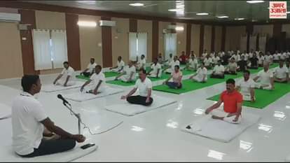VIDEO : International Yoga Day Special preparations going in Ghazipur for event on 21 June
