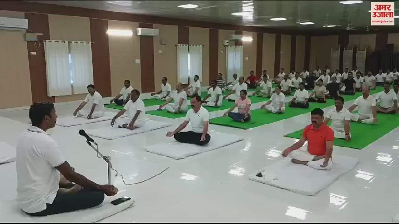 VIDEO : International Yoga Day Special preparations going in Ghazipur for event on 21 June