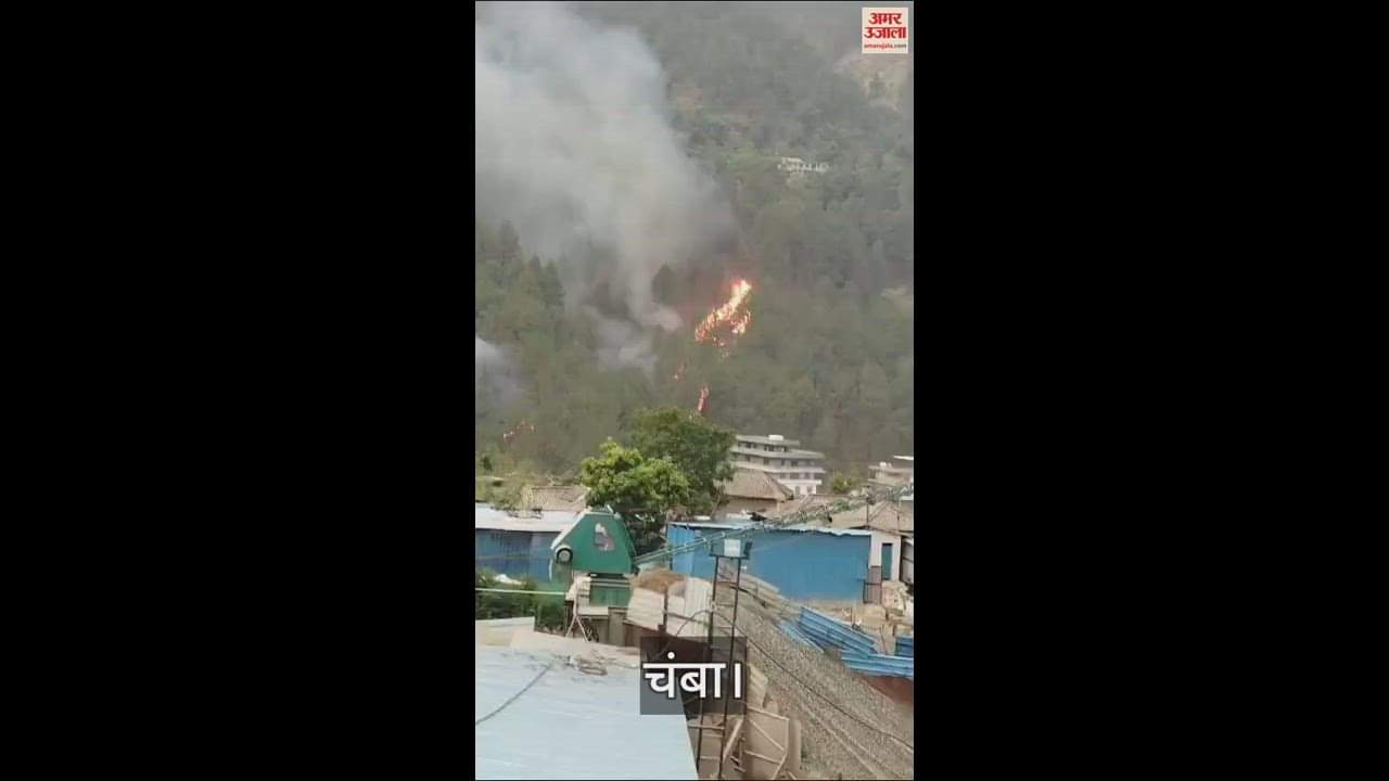 VIDEO : Massive fire in Chamba forest