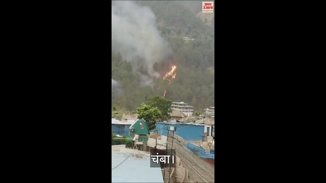 VIDEO : Massive fire in Chamba forest