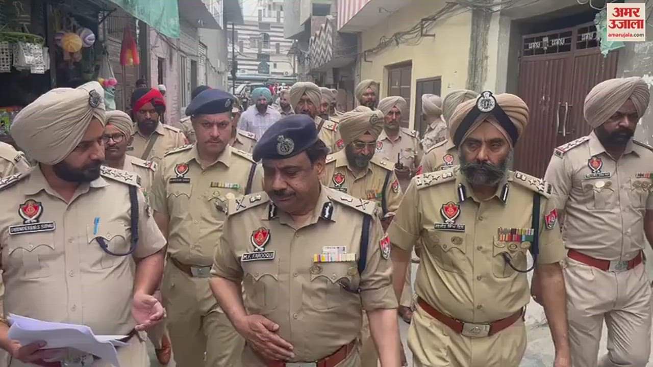 VIDEO : Police took out march in Maqboolpura of Amritsar