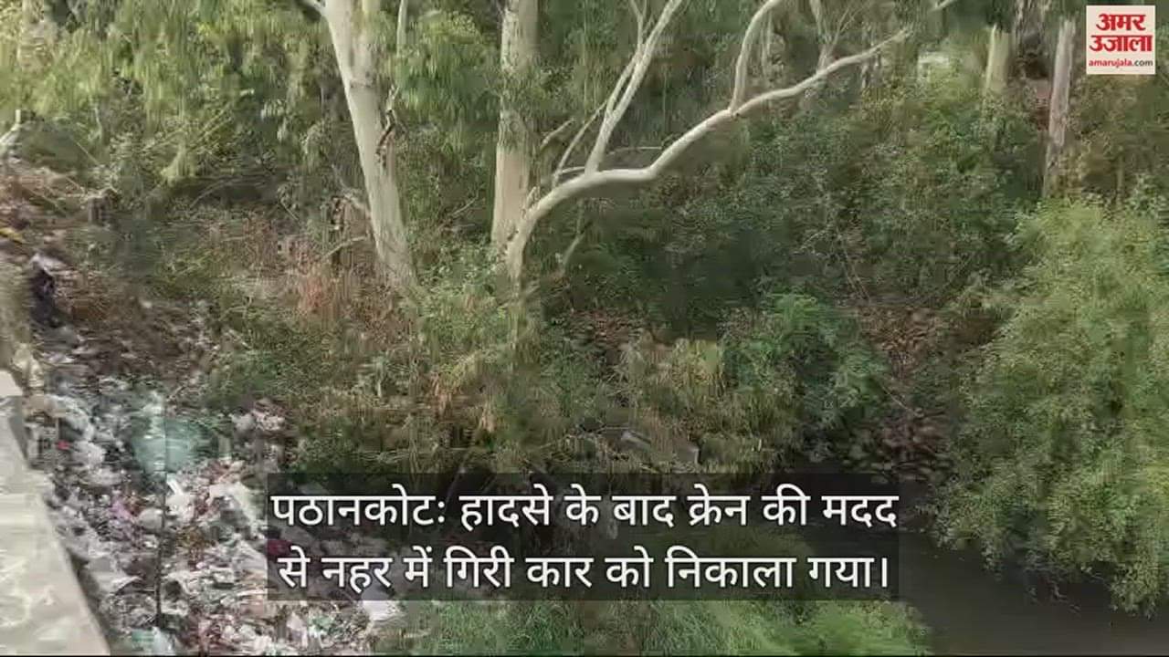 VIDEO : पंजाब के पठानकोट में नहर में गिरी कार, बर्थडे पार्टी करके लौट रहे छह युवकों में से दो की मौत