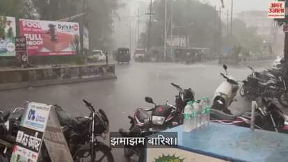 VIDEO : Weather changed in Mau heavy rain brought relief