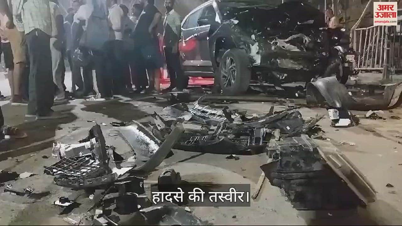 VIDEO : अंबाला में बिजली निगम की गाड़ी से टकराकर पलटी क्रेटा, एक की मौत