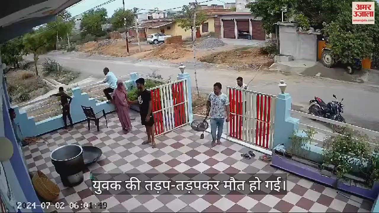 VIDEO : गीले बांस का डंडा बिजली लाइन में छूने से करंट की चपेट में आकर युवक की मौत