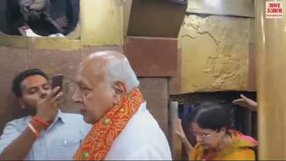 VIDEO : Agriculture Minister Surya Pratap Shahi visited and worshipped Maa Vindhyavasini met the workers