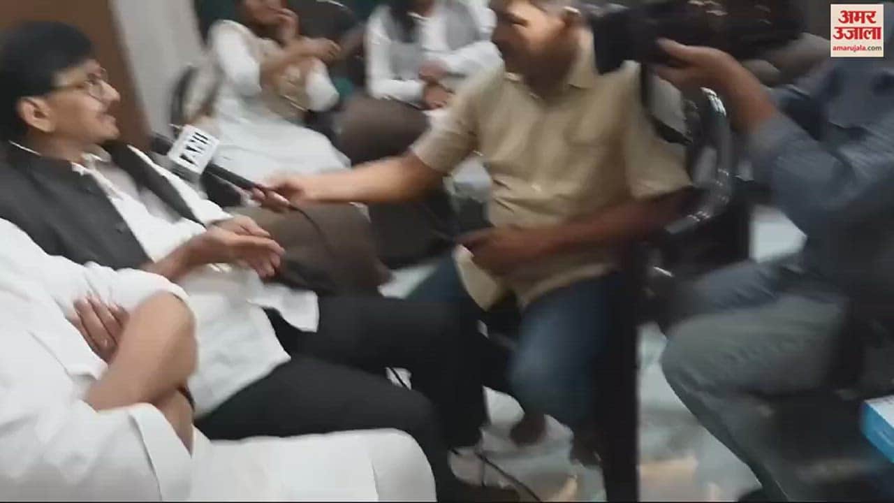 VIDEO : Sanjay Raut met Congress leader Ajay Rai in varanasi said Shiv Sena will rebuild the organization in UP