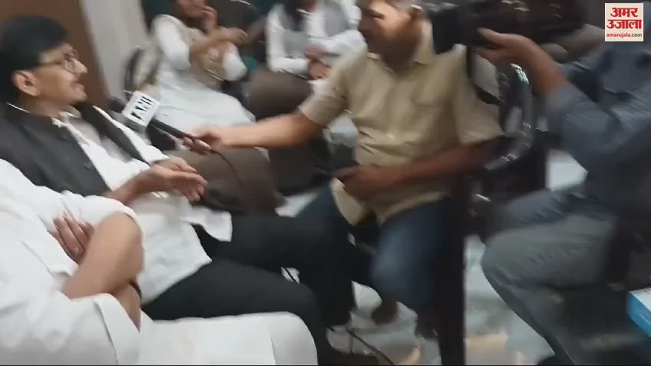 VIDEO : Sanjay Raut met Congress leader Ajay Rai in varanasi said Shiv Sena will rebuild the organization in UP