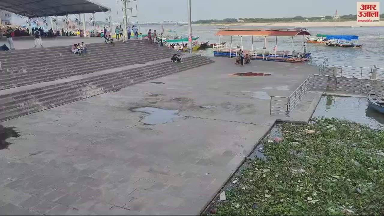 VIDEO : Ganga water level started rising in Kashi water police issued alert