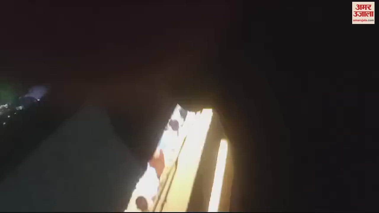 VIDEO : Cylinder fire caused stampede the fair police and fire brigade controlled this