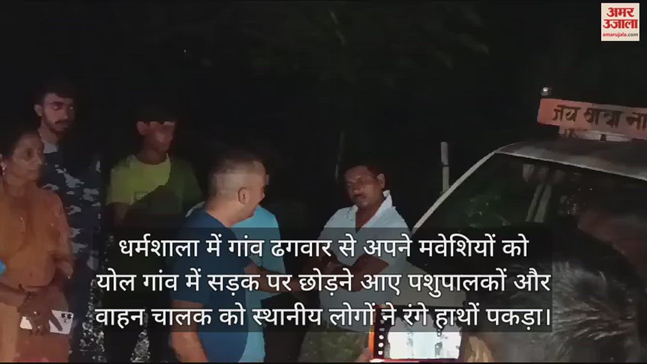VIDEO : youths who had come from village Dhagwar to leave their cattle in Yol village were made to stand like chickens In Kangra