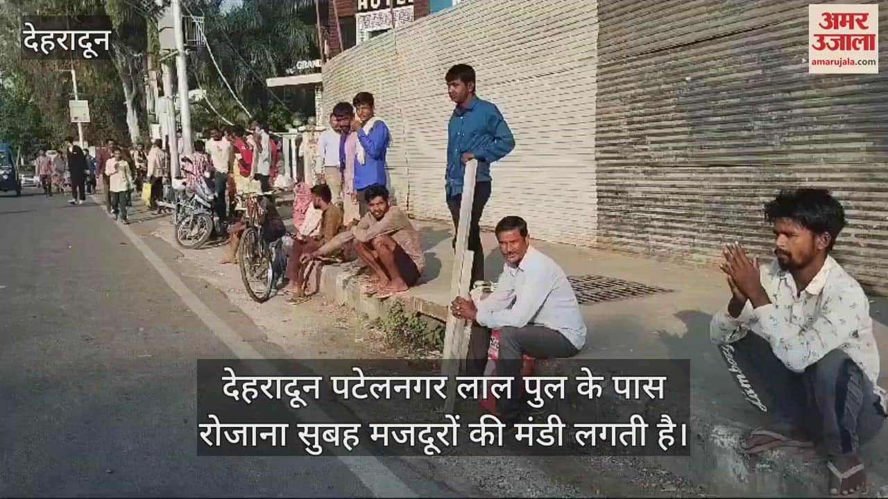 VIDEO : Every morning laborers reach near Dehradun Patel Nagar Lal Bridge in search of work