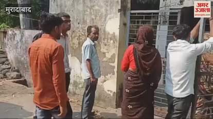 VIDEO : Two bikes collided in Moradabad, three youths were seriously injured, two died