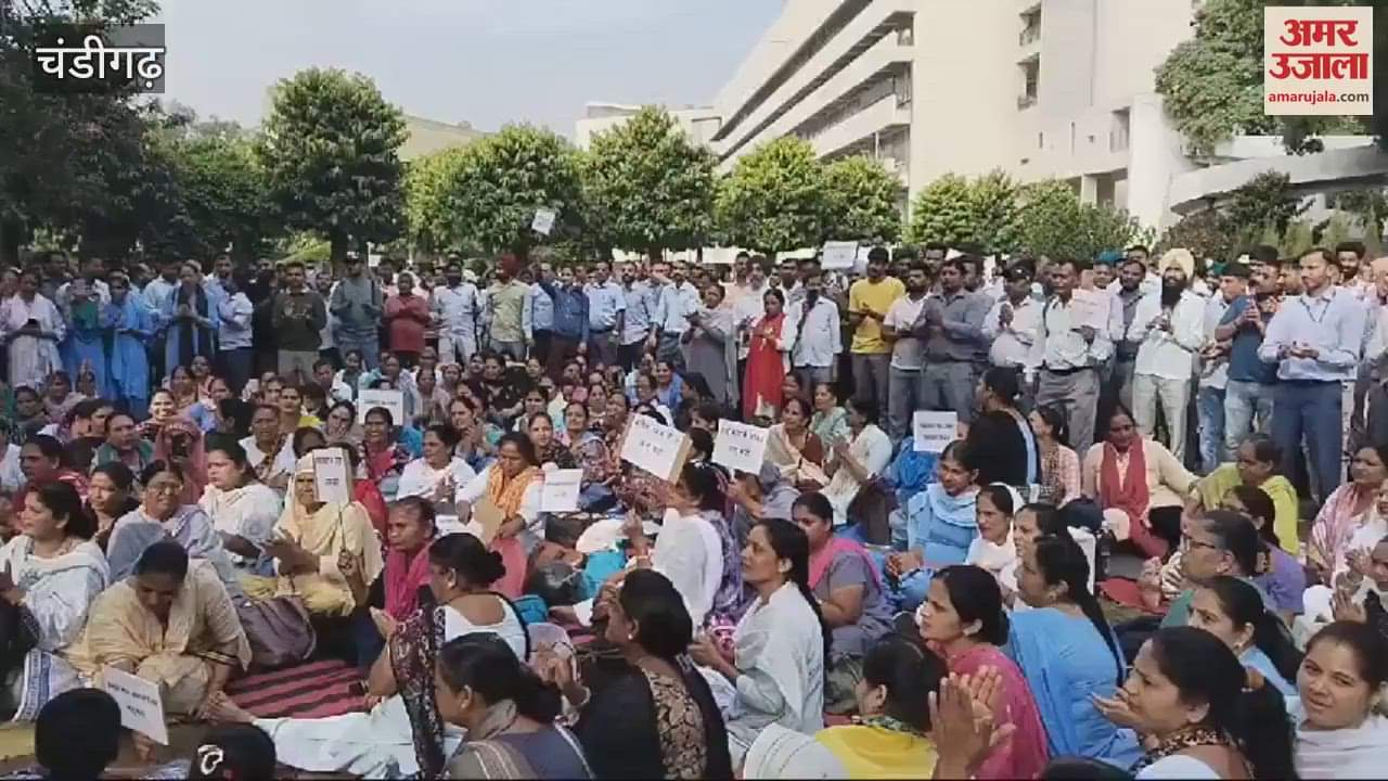 VIDEO : Strike in PGI workers protest