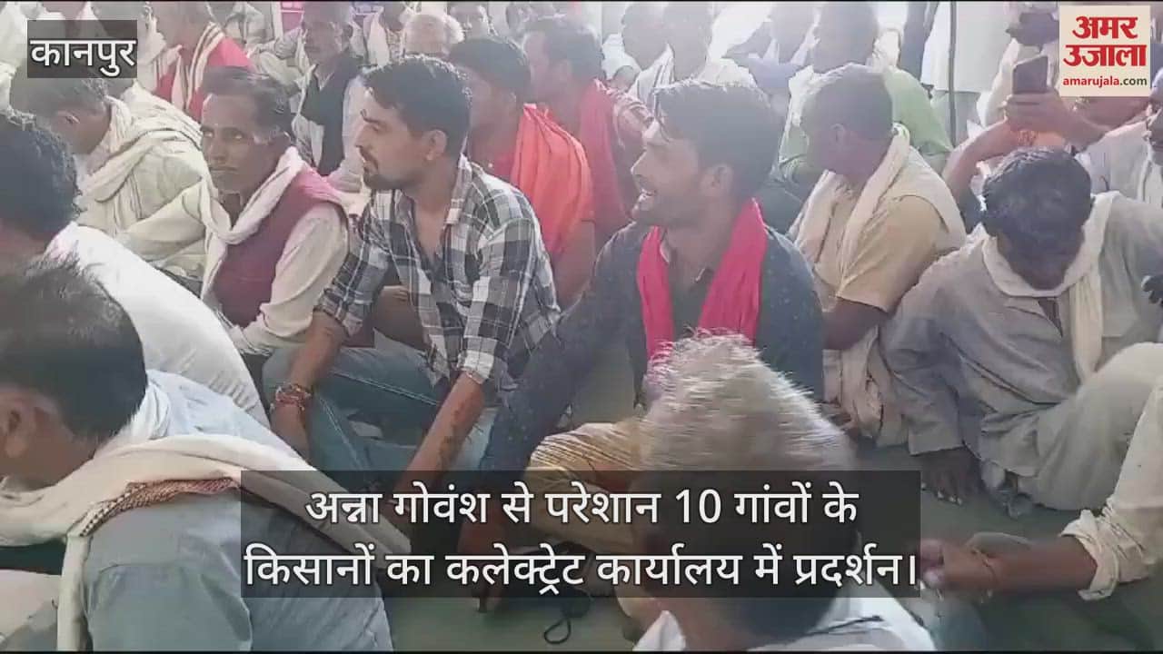 VIDEO : चित्रकूट में किसानों का जोरदार प्रदर्शन, कलेक्ट्रेट कार्यालय में हंगामा, बोले- अन्ना गोवंश से फसलों को खतरा