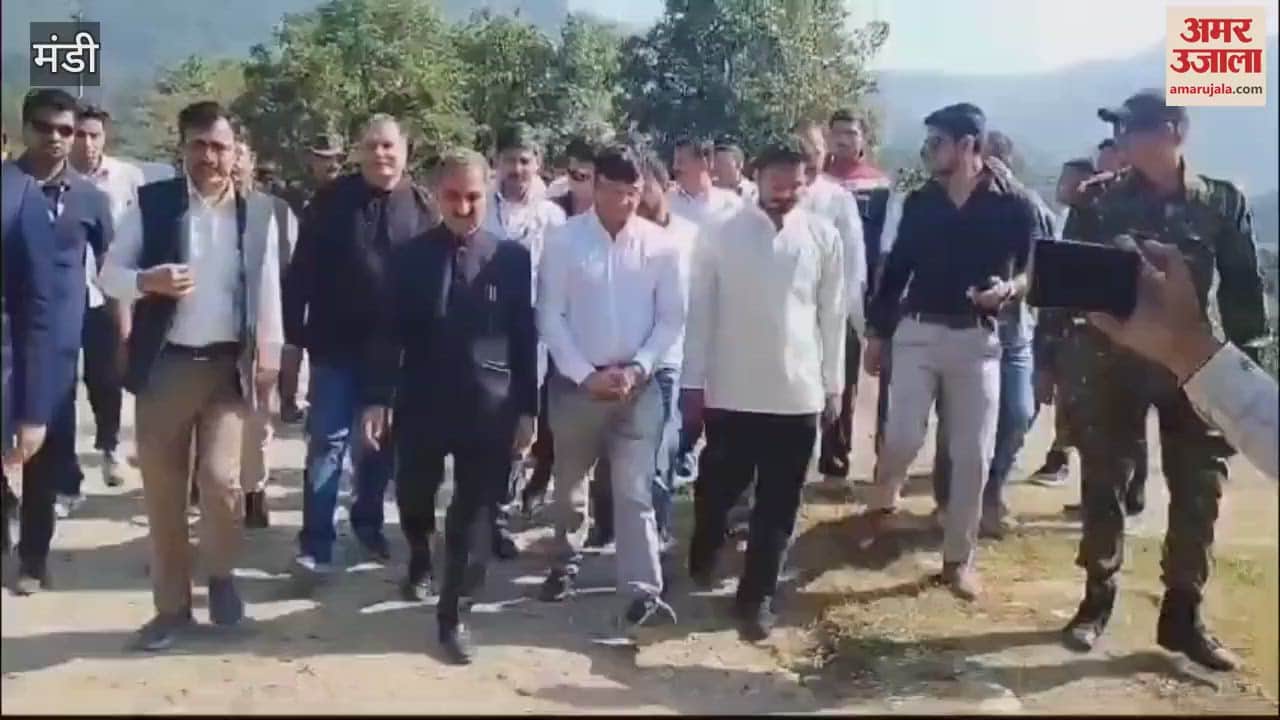 VIDEO : CM Sukhu arrived to visit the historic Shanan Power House of 110 MW capacity located in Jogindernagar