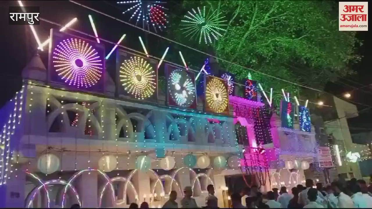 VIDEO : Lord Valmiki procession took place with great pomp in Rampur district, grand tableaux mesmerized the audience