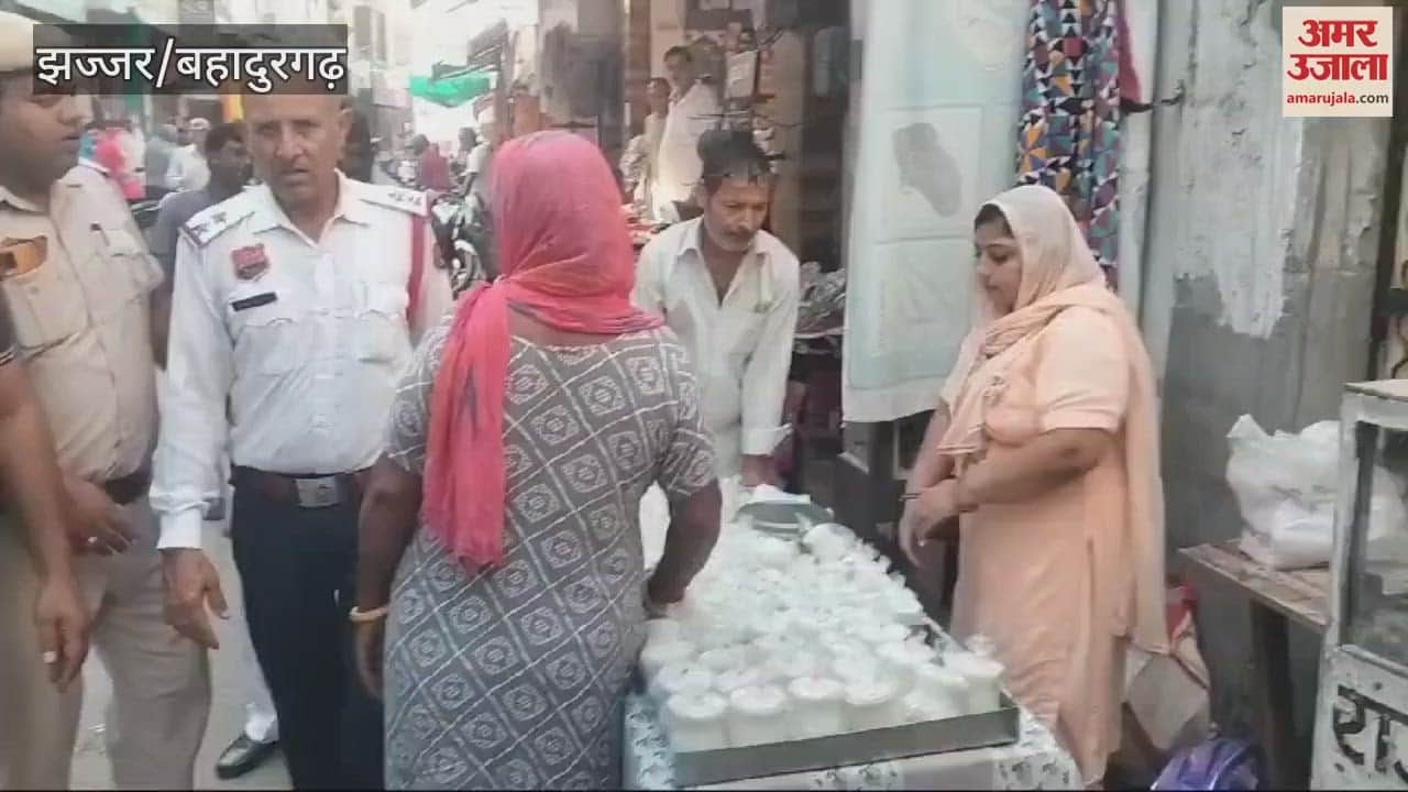 VIDEO : Jhajjar: Municipal Council team and police reached the main market, found encroachment