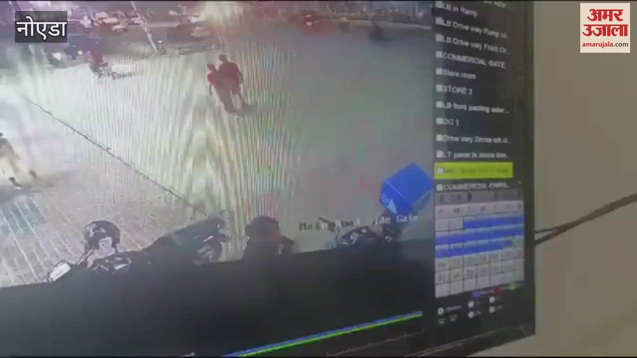 VIDEO : ग्रेटर नोएडा की एसकेए ग्रीन आर्क सोसायटी में लावारिस कुत्ते ने बच्चे पर किया हमला