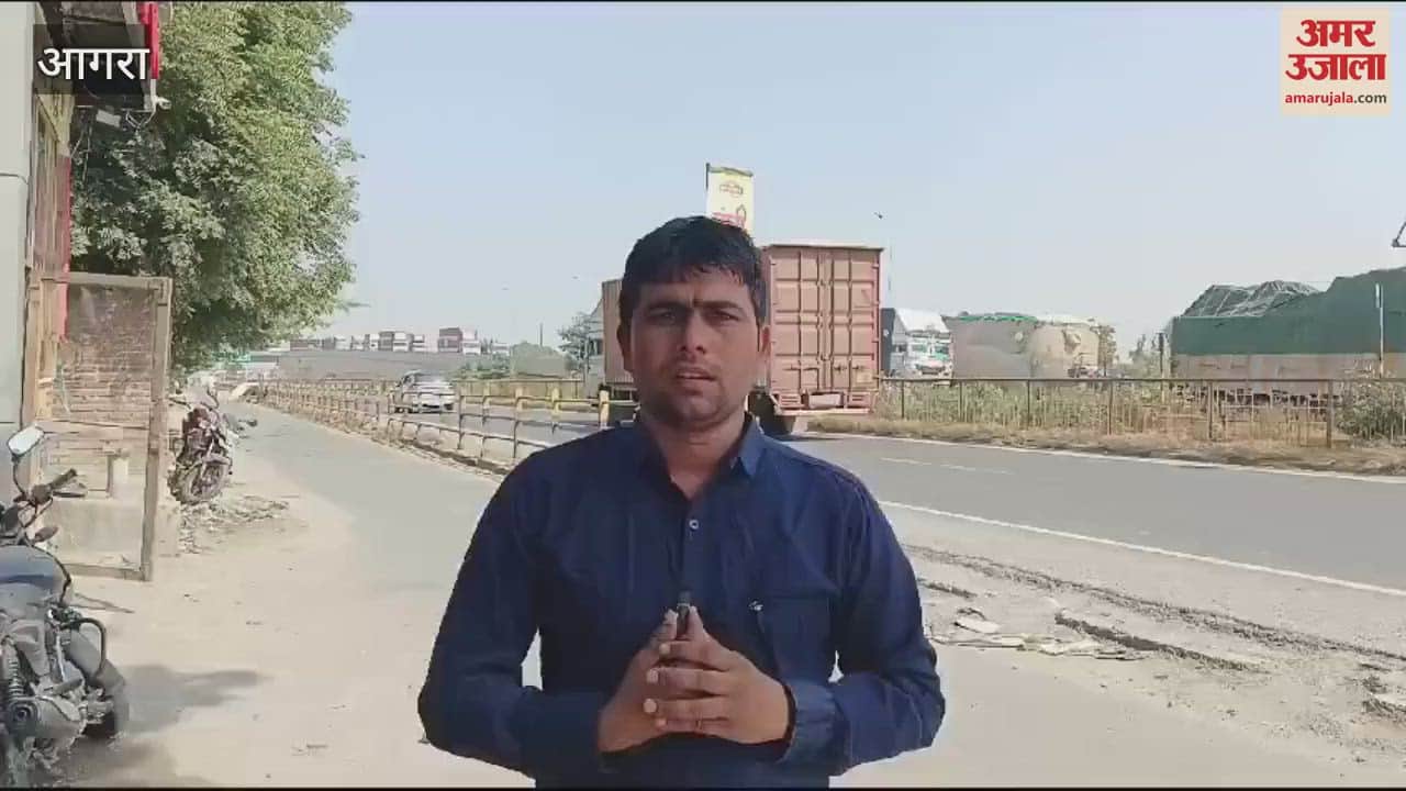 VIDEO : ग्वालियर हाईवे पर लगा जाम, खुलवाने में छूटे पुलिस के पसीने...ट्रक पलटने को बाद फंसे वाहन